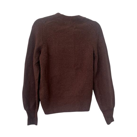 Madewell Melwood Square-Neck Sweater in Coziest Yarn forage Size XXS NWOT - Picture 7 of 10